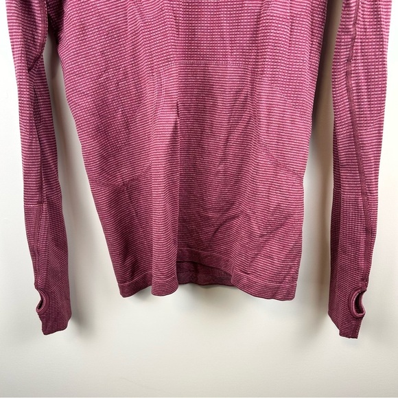 Lululemon Swiftly Long Sleeve Crew Red Wine Size 8 - Picture 6 of 9